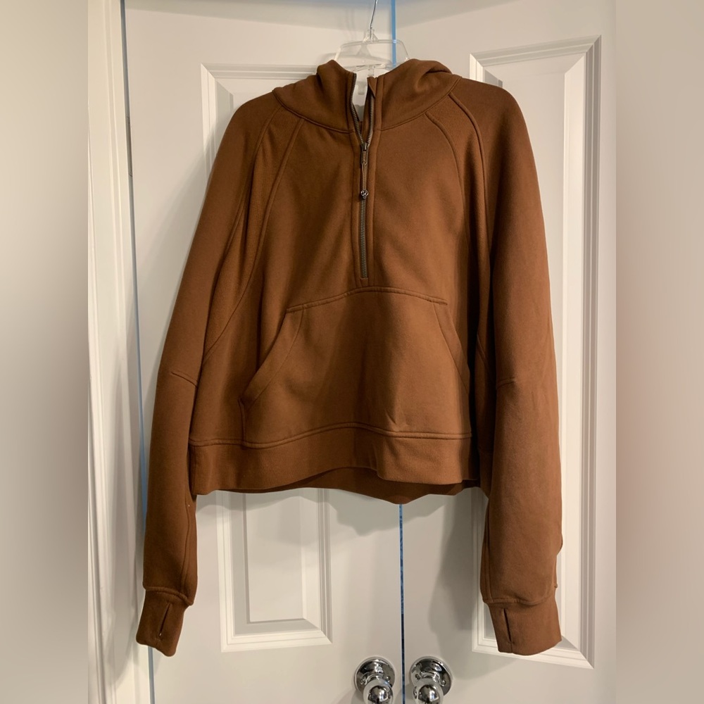 Lululemon Oversized Half Zip Scuba Roasted Brown XL/XXL
